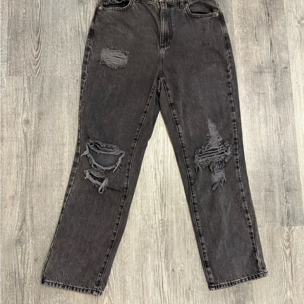 Garage Black Distressed Women Jeans